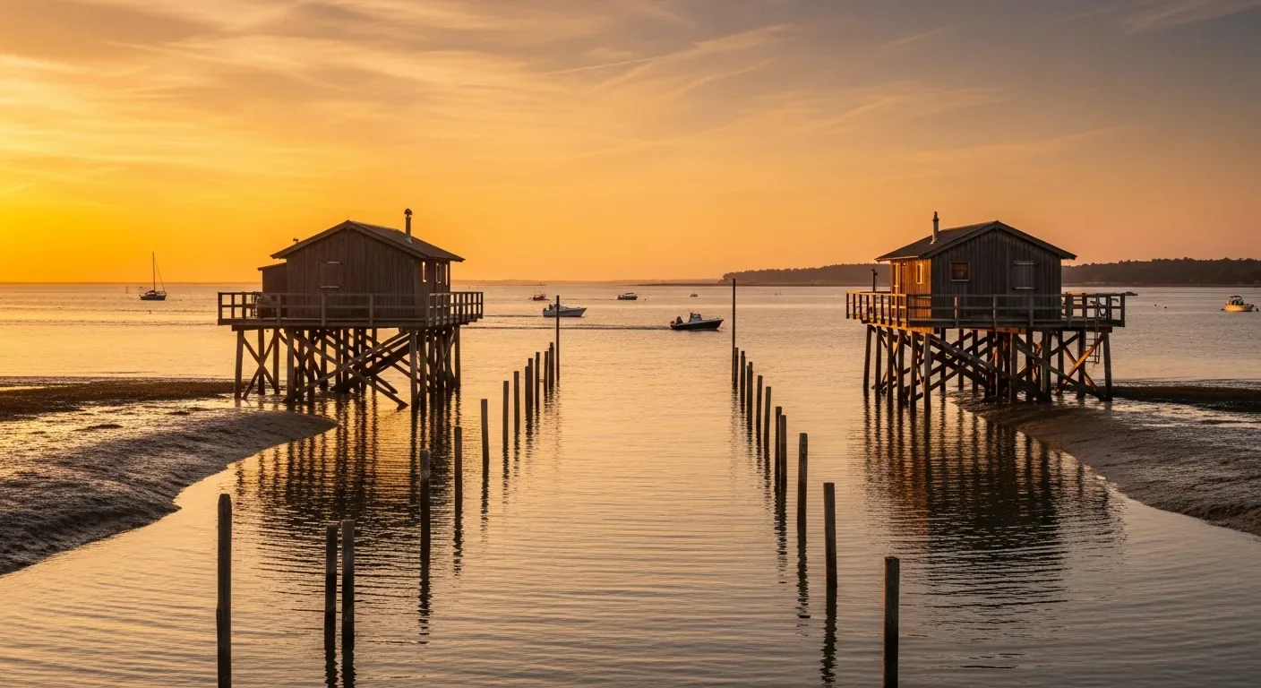 Les cabanes tchanquées du bassin d'Arcachon, excursion avec chauffeur depuis Bordeaux