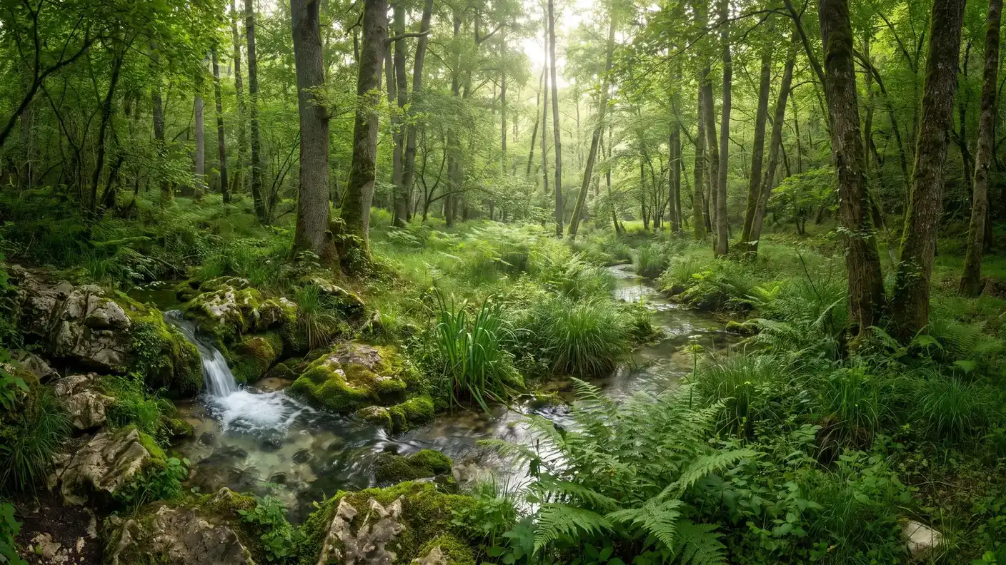 Source boisée de la Tancanne à Saint-Beauzeil