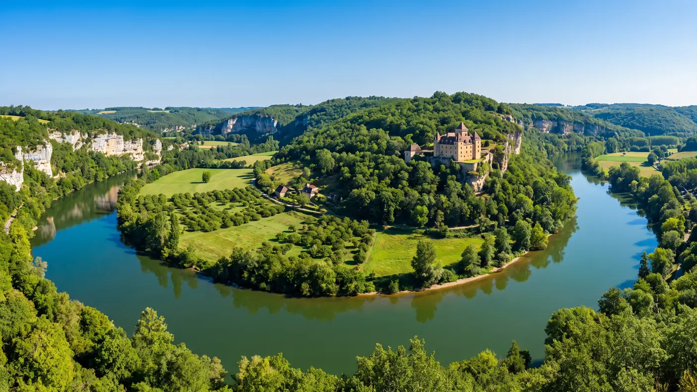 Domaine de Soleil Plage : au bord de la Dordogne