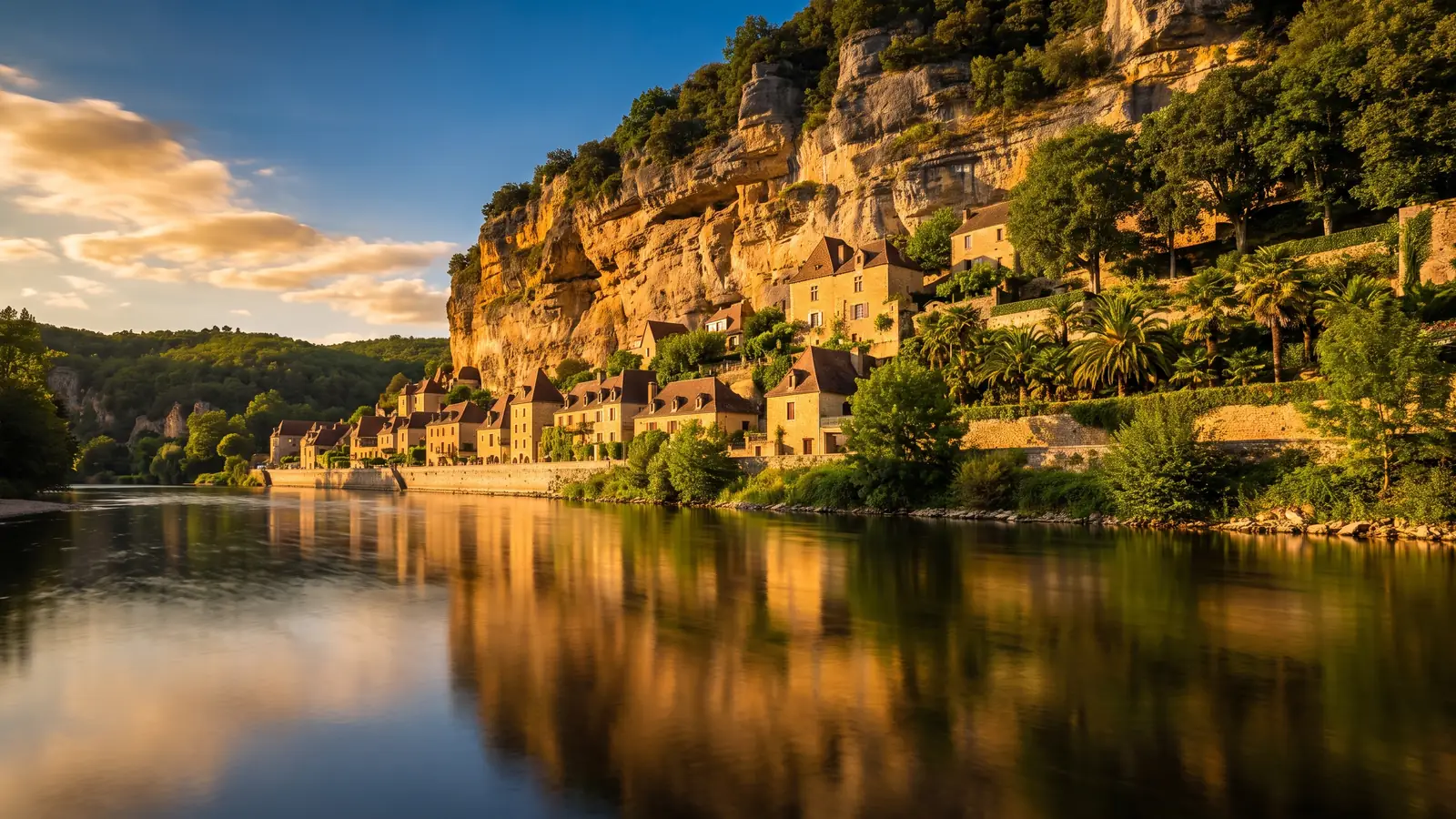 La Roque-Gageac au bord de la Dordogne près du Domaine de Soleil Plage