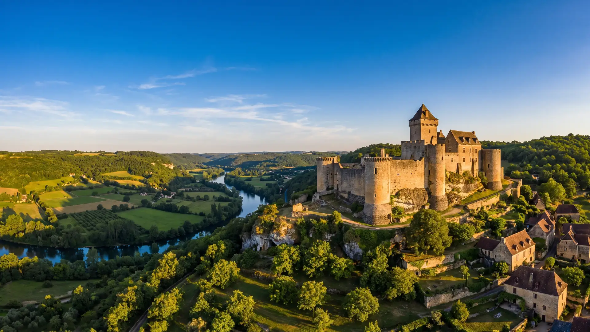 Château de Castelnaud face à Beynac dans la vallée de la Dordogne