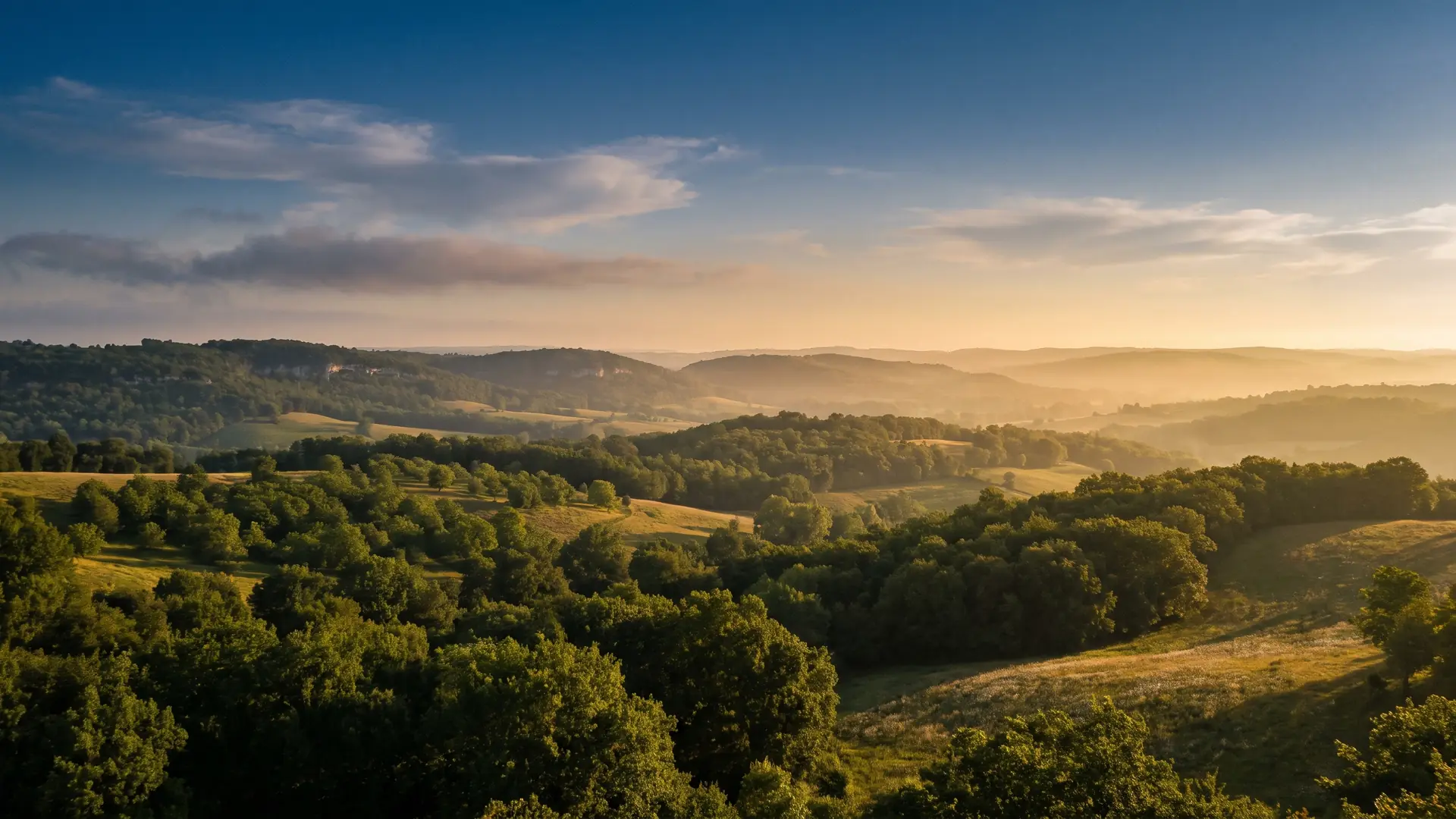 La vallée de la Dordogne vers Domme