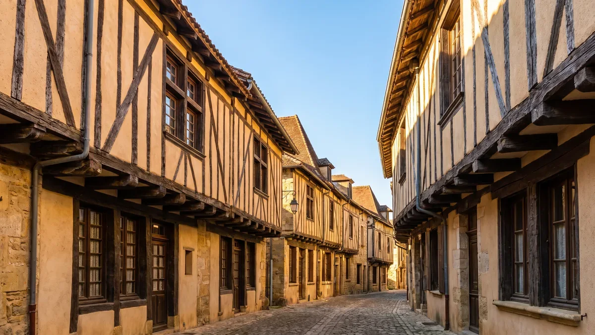 Maisons à colombages de la Grand-Rue à Casteljaloux