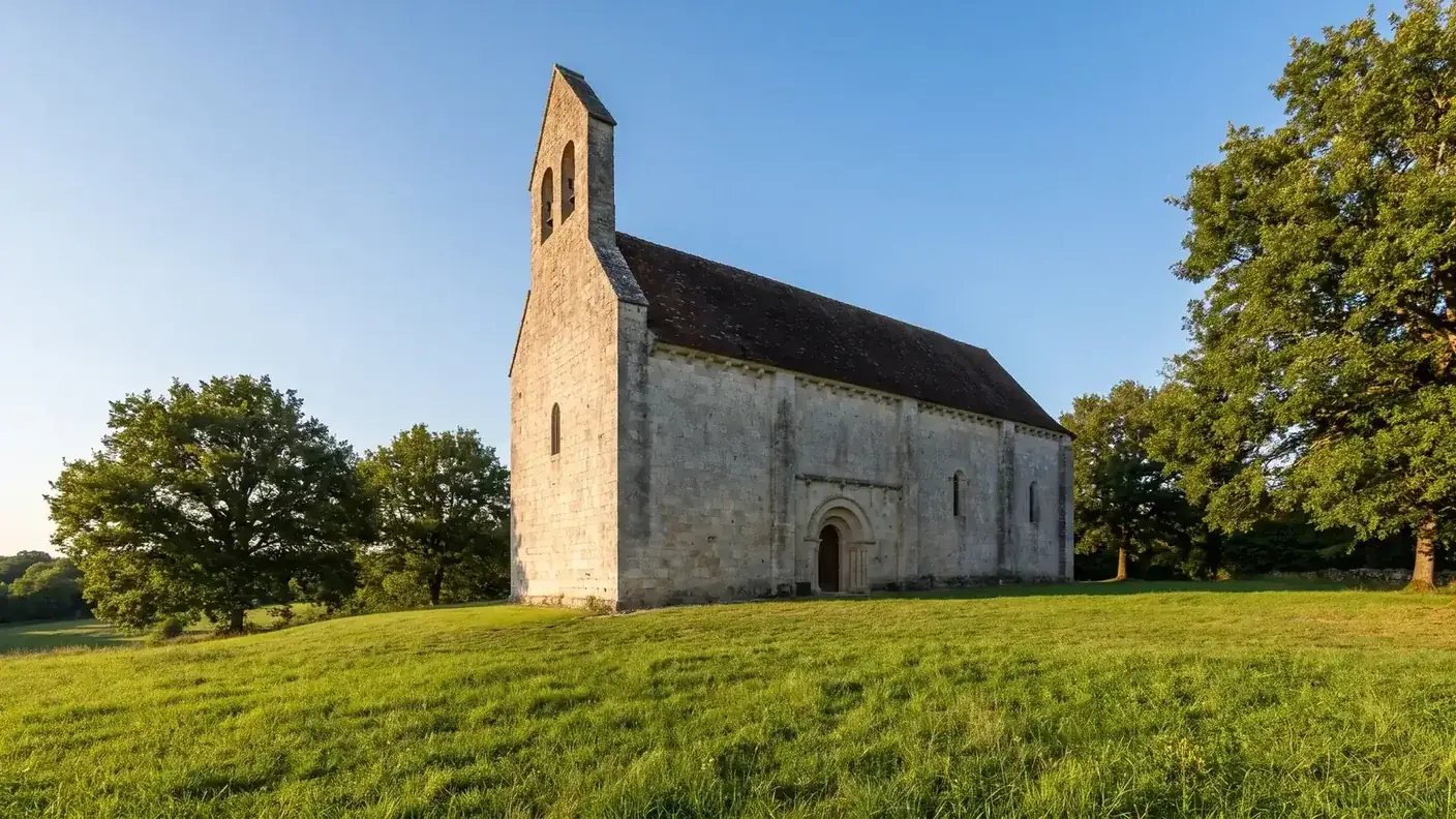 Église romane Saint-Paul de Reilhac, ancienne possession templière classée en Dordogne