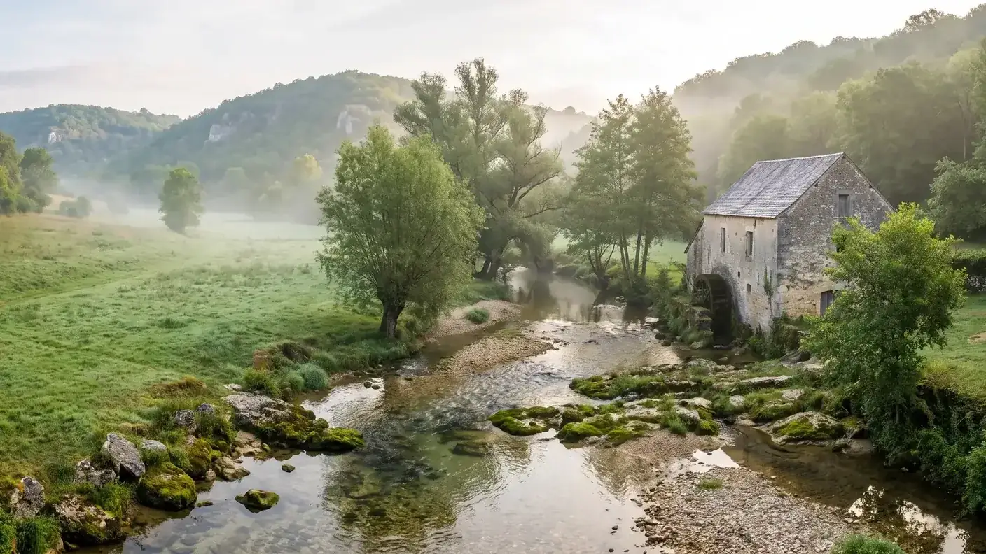 Vallée de la Pude près de La Chapelle-Grésignac
