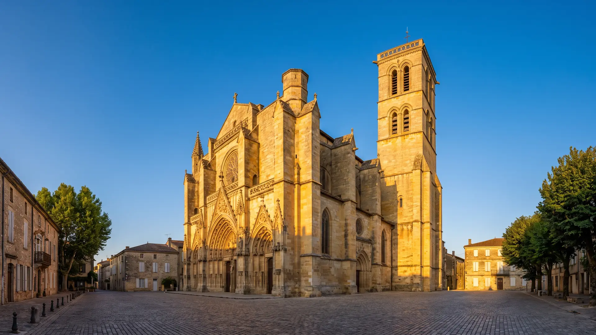 Façade de la cathédrale Saint-Pierre de Condom