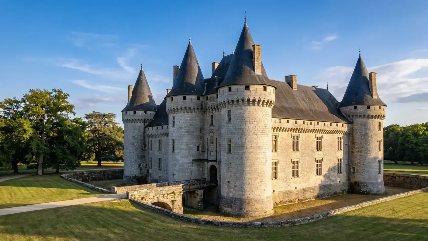 Château de Bonneval et ses quatre tours rondes