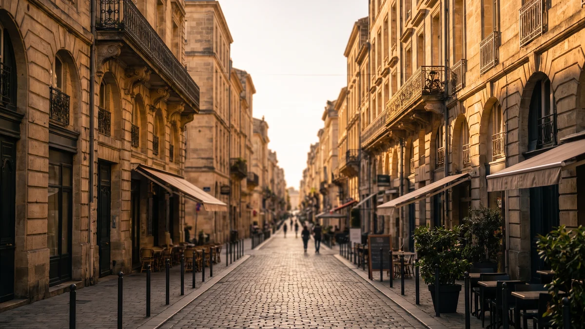 Taxi et VTC circulant près de la rue Sainte-Catherine à Bordeaux