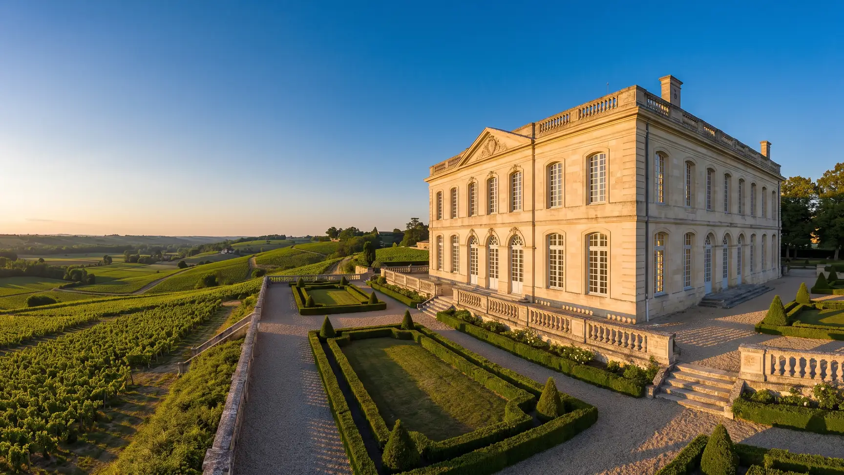 Château viticole sur le tertre de Fronsac