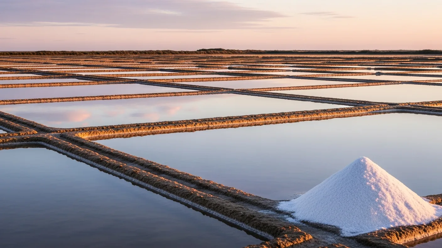 Marais salants près d'Ars-en-Ré, étape depuis Le Bois-Plage