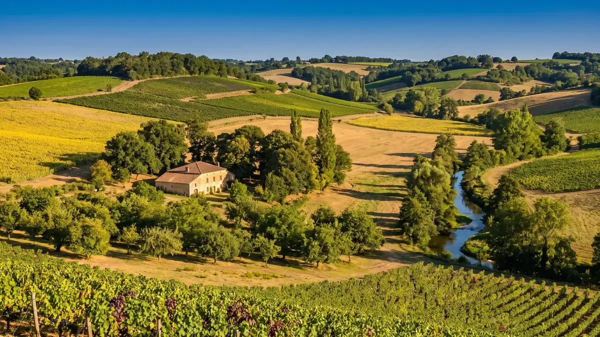 Coteaux et vergers du pays de Duras autour de Lévignac-de-Guyenne