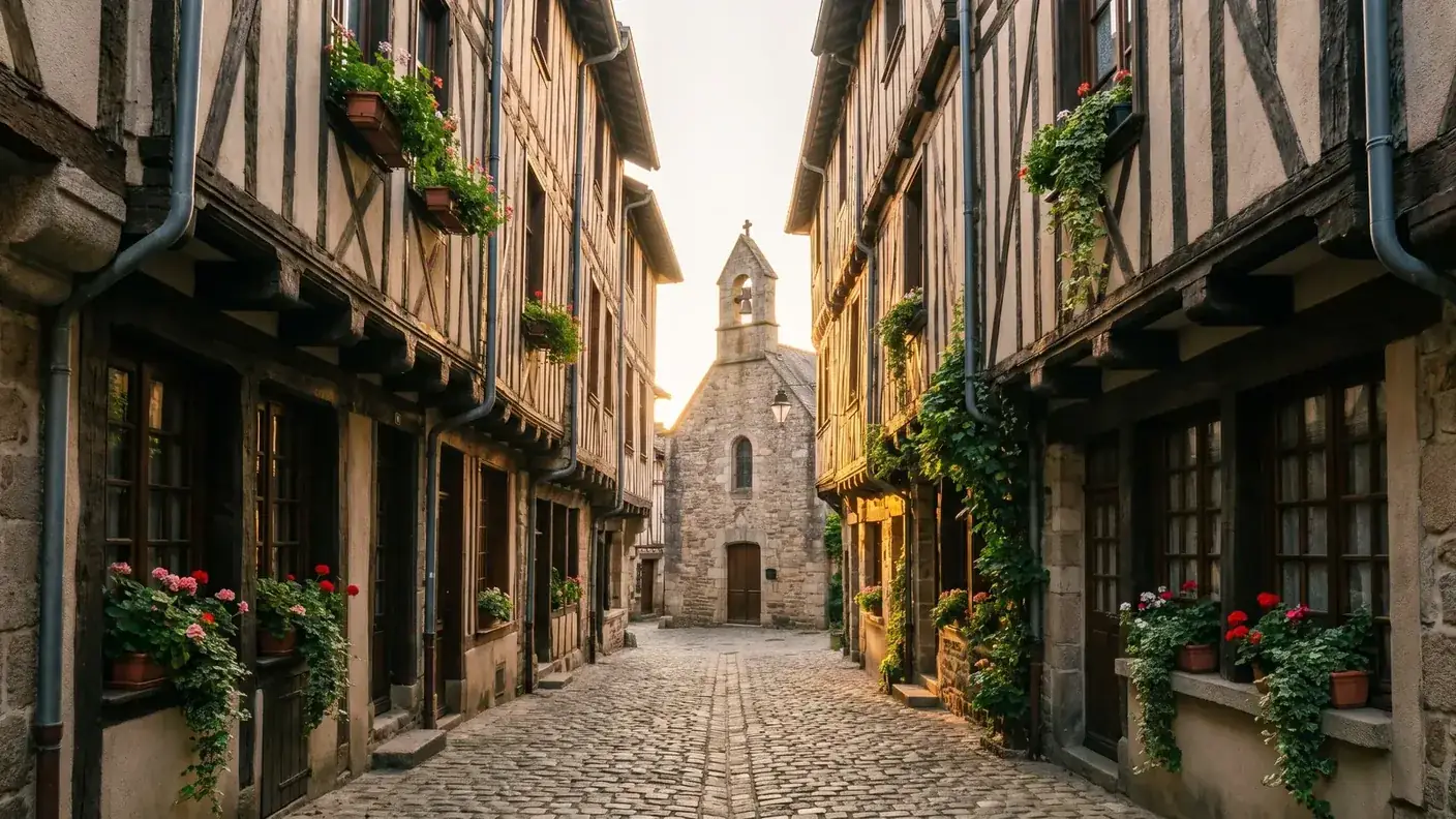 Maisons à colombages de la rue de la Boucherie à Limoges