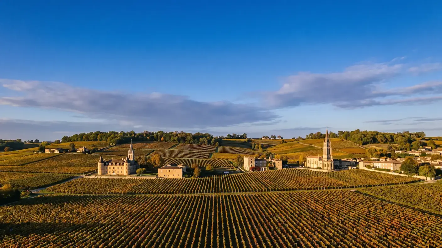 Panorama des vignes du Libournais vers Saint-Émilion