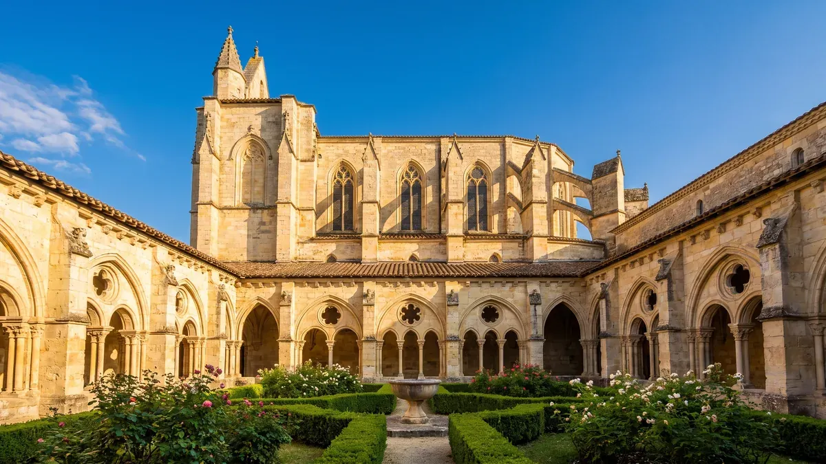 Église Notre-Dame de Marmande et cloître autour de son jardin