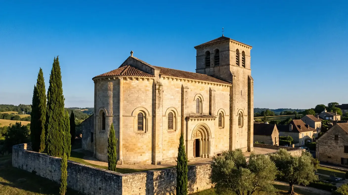 Église Saint-Pierre-ès-Liens de Ménestérol en pierre claire