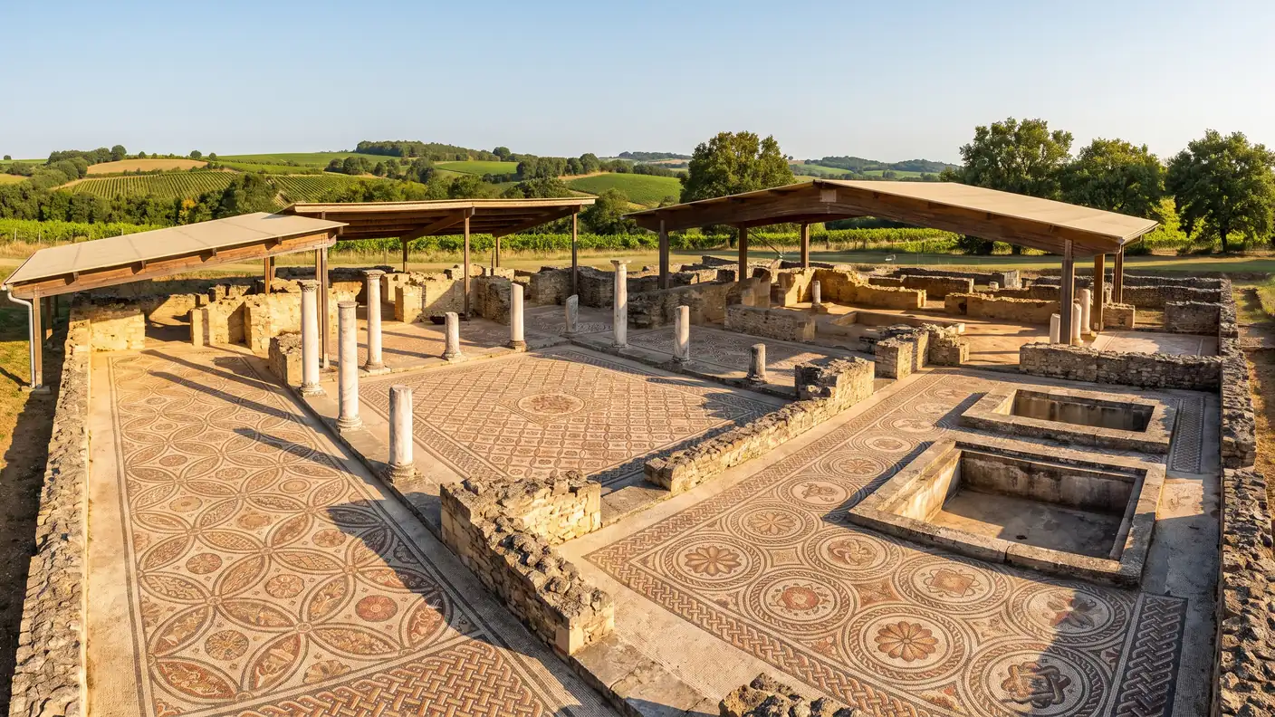Mosaïques et thermes de la villa gallo-romaine de Séviac