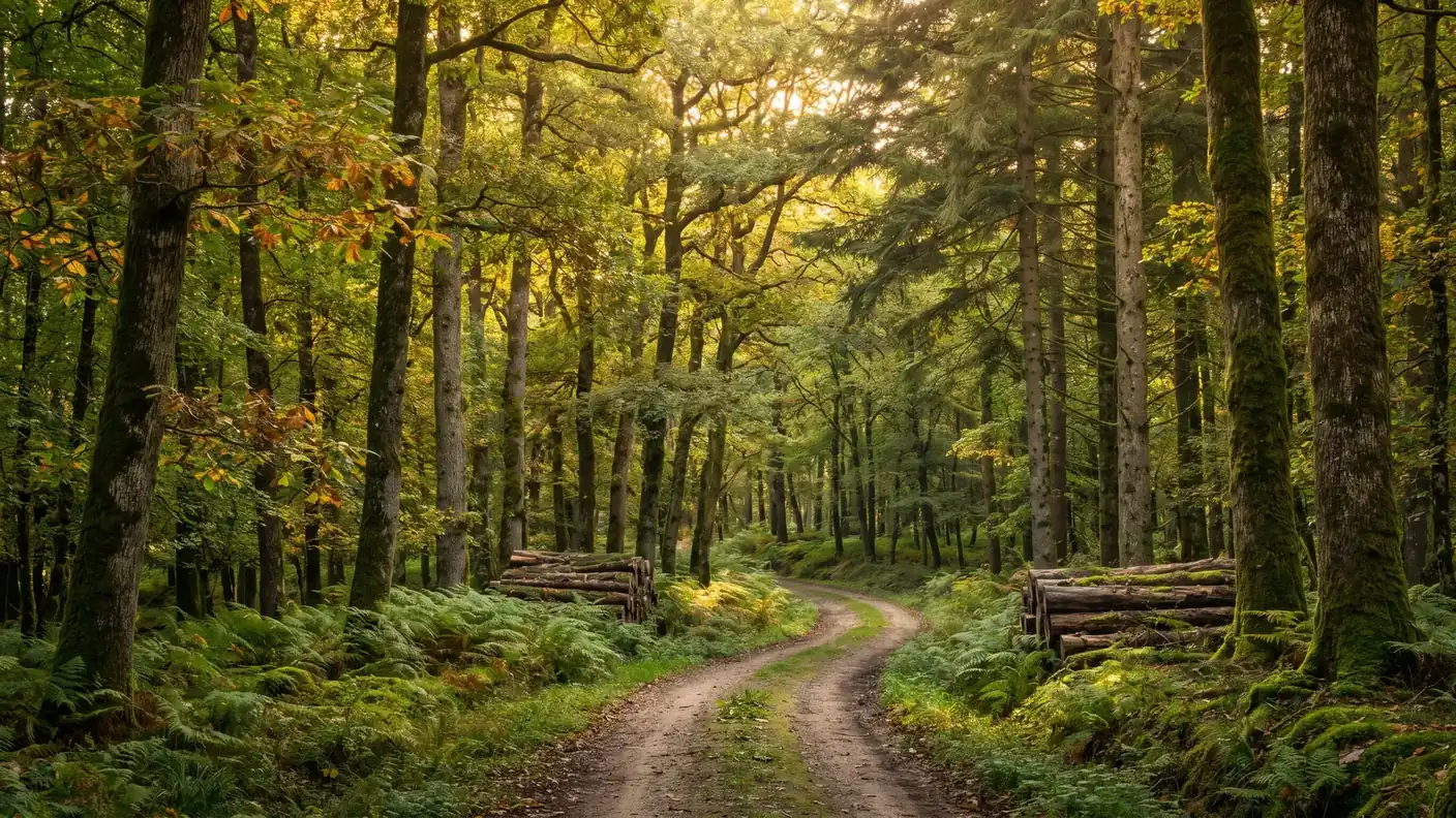 Forêt limousine près de Saillat-sur-Vienne