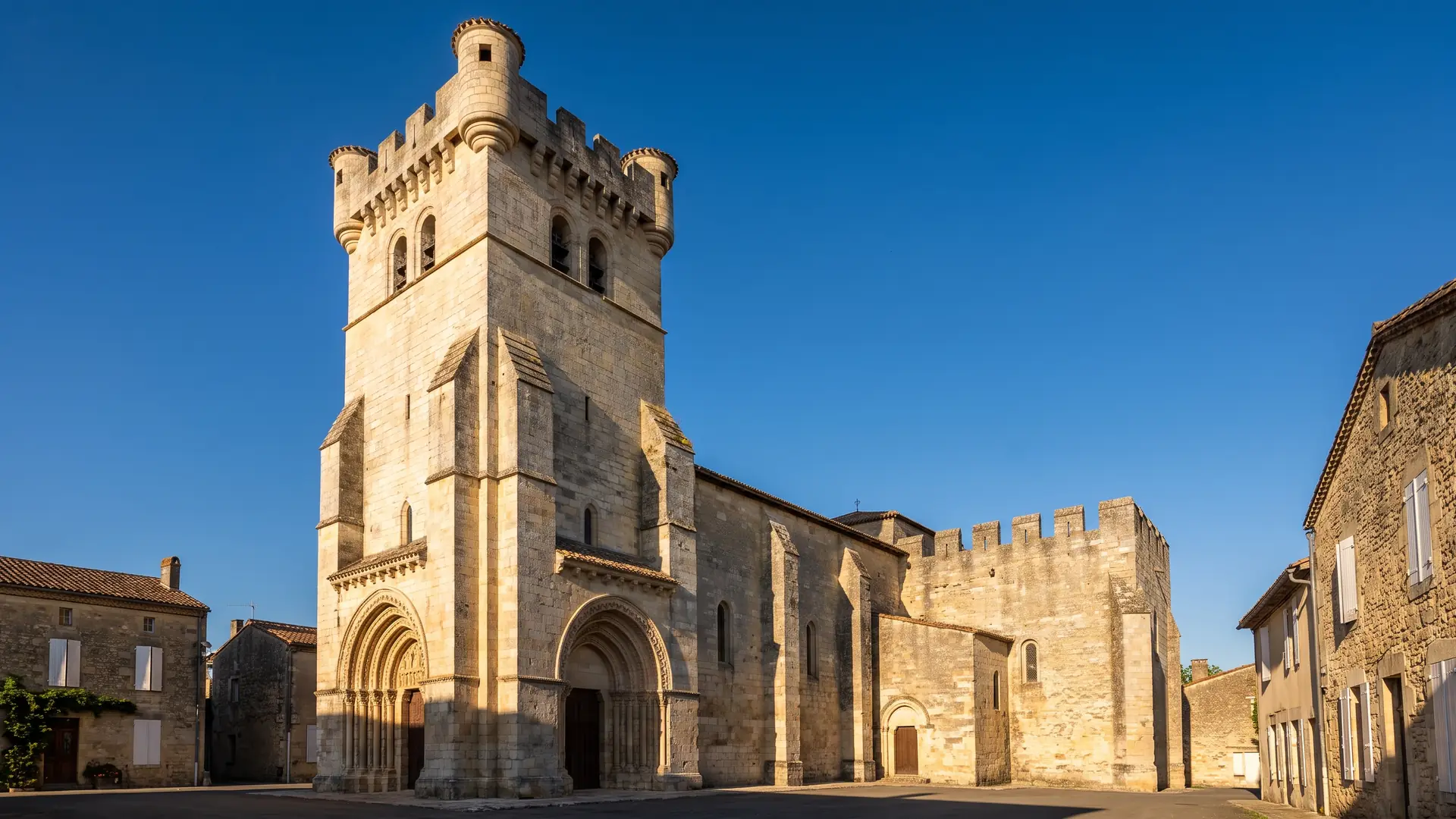 Église fortifiée Saint-André et son clocher carré