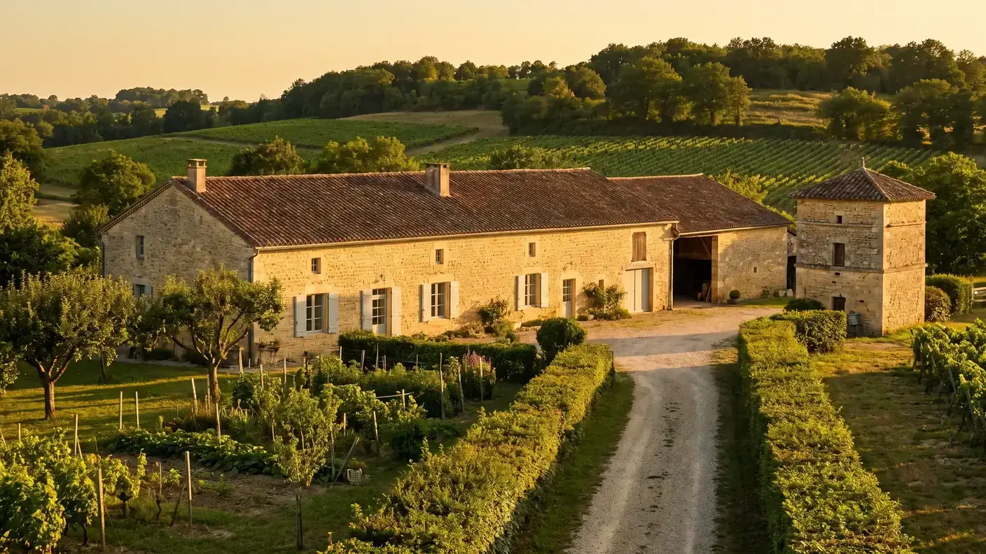 Ferme et pigeonnier du Bergeracois près de Serres-et-Montguyard