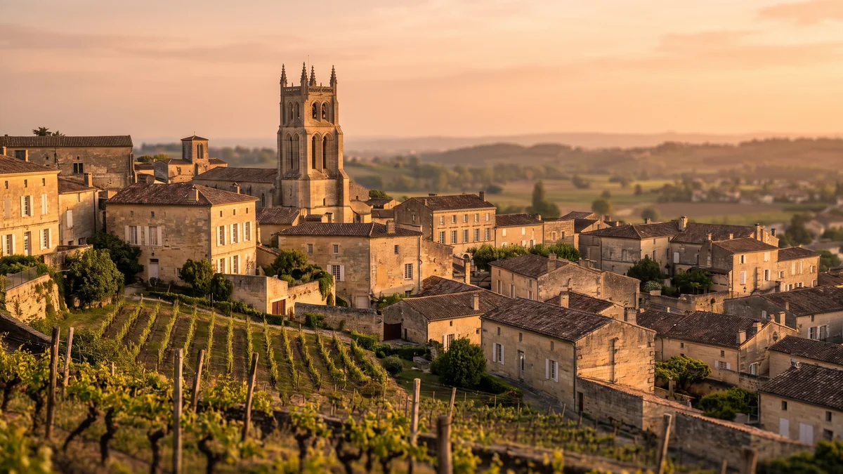 Village médiéval de Saint-Émilion et ses vignes classées au patrimoine mondial de l'UNESCO