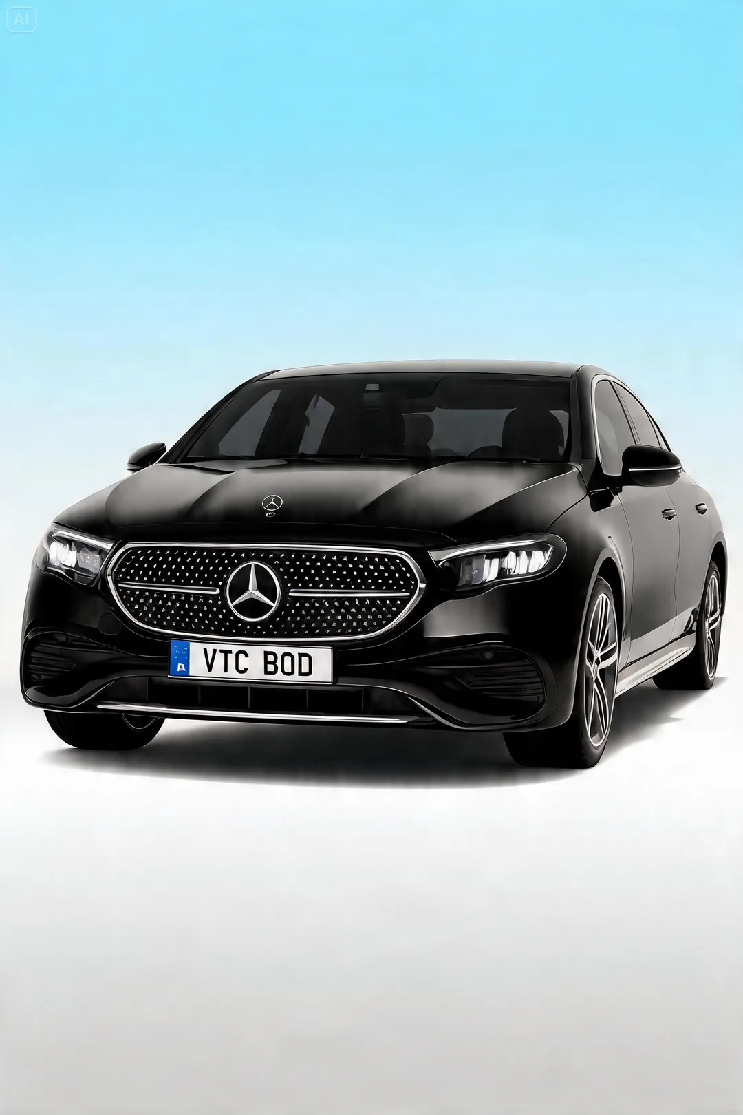 Mercedes Classe C noire — gamme Berline VTC Bordeaux
