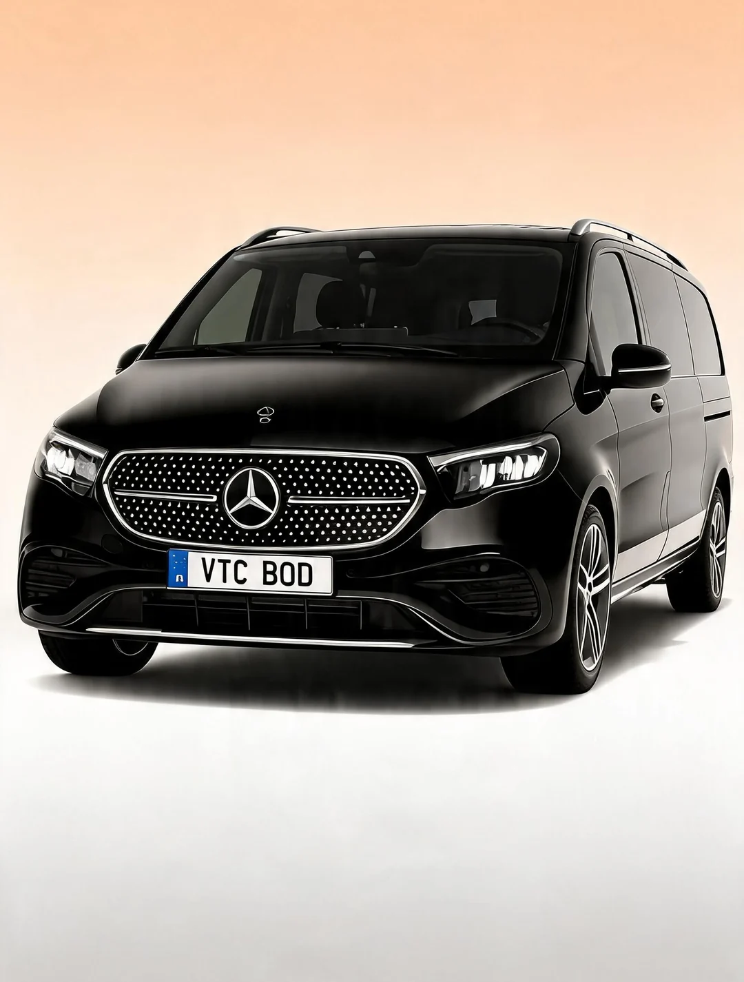 Van Mercedes noir — gamme premium VTC Bordeaux